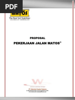Download Proposal Pekerjaan Jalan Matos - 211111 by Tarik Faisal Faisal Habib SN81552603 doc pdf