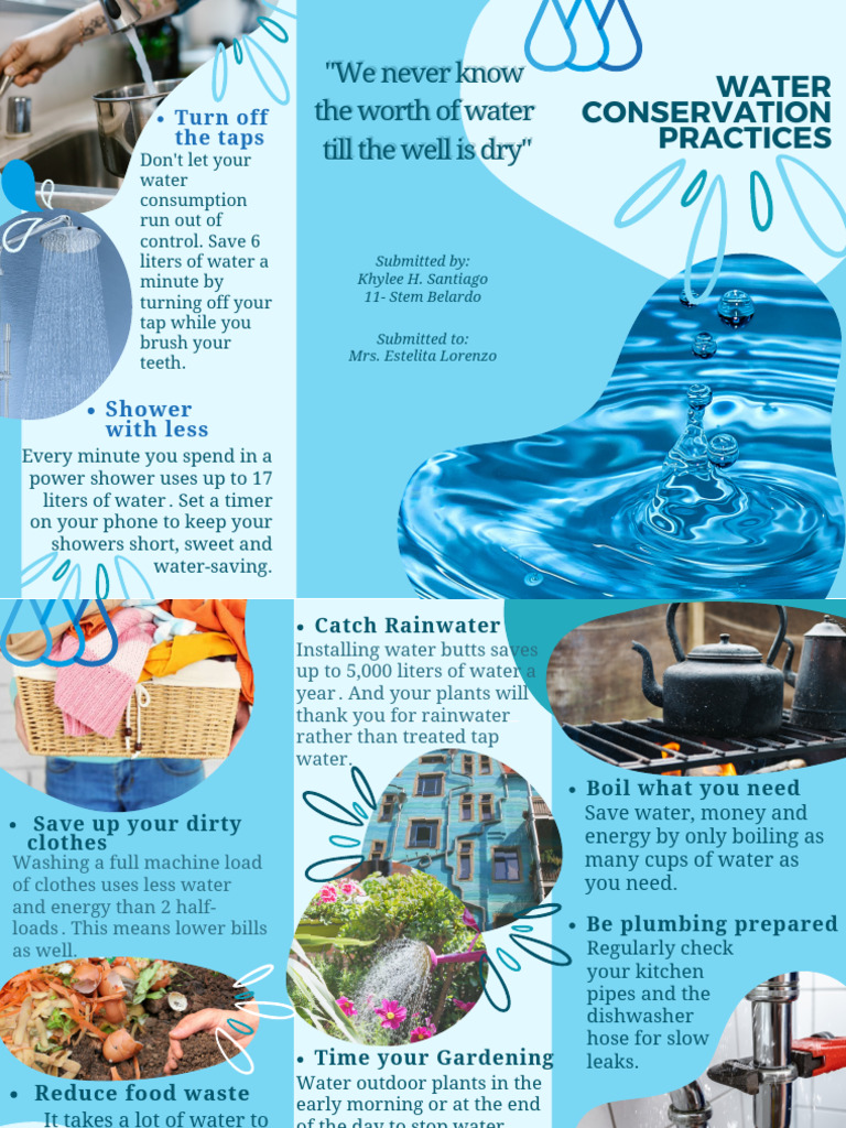 Picture of Effective Water Conservation Tips | PDF | Water | Hydrology