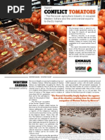 Conflict Tomatoes - The Moroccan Agriculture Industry in Occupied Western Sahara and The Controversial Exports To The EU Market