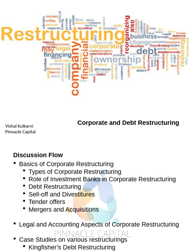 Corporate and Debt Restructuring - Vishal Kulkarni | PDF | Mergers And ...