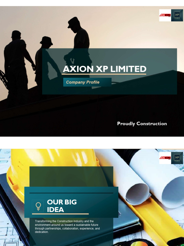 Axion XP: Transforming Construction Solutions | PDF | Project Management