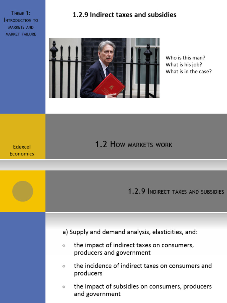 1.2.9 Indirect Taxes and Subsides | PDF | Elasticity (Economics ...
