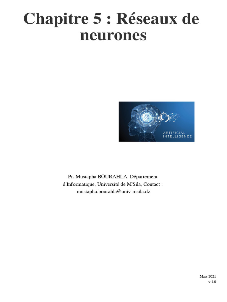 Introduction aux réseaux de neurones | PDF | Réseau de neurones ...