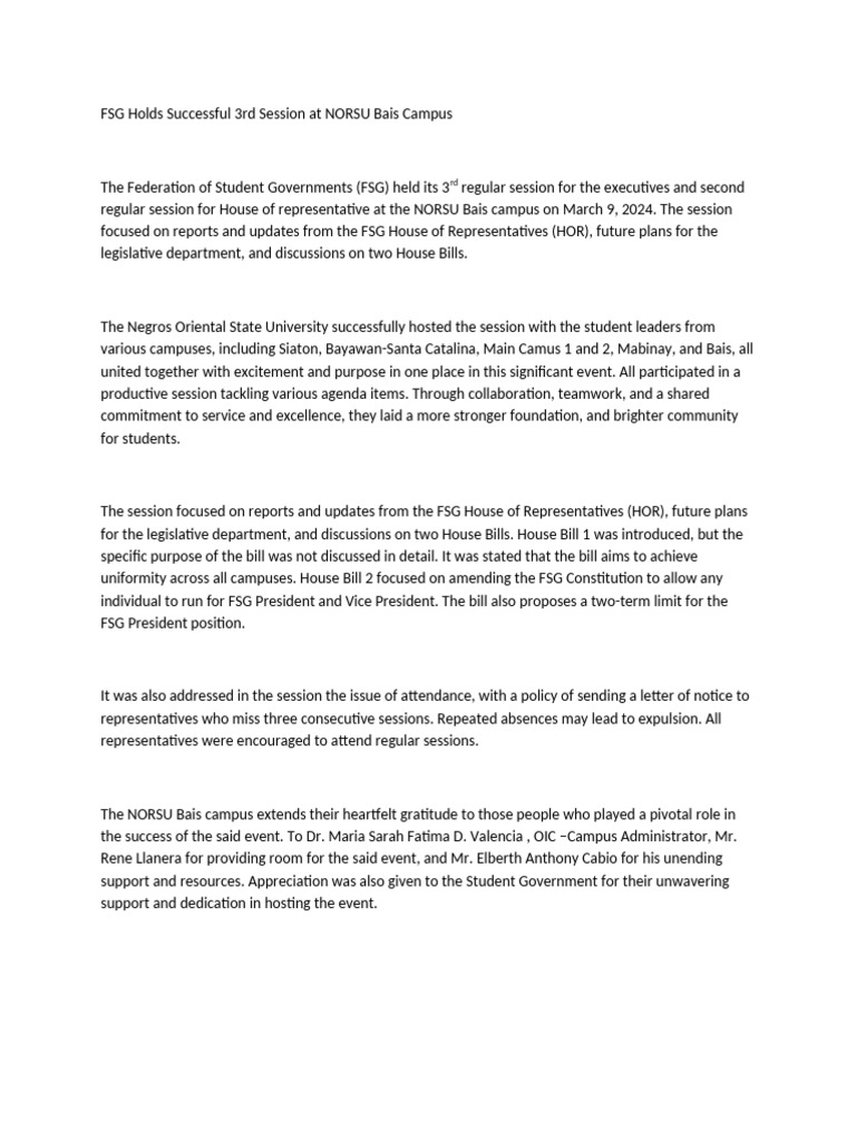 FSG | PDF | Government