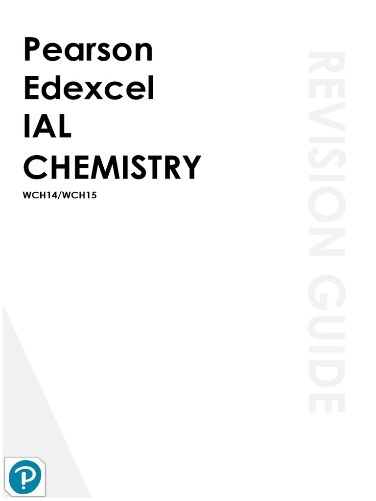 Edexcel IAL Chemistry WCH14-WCH15 Revision Notes | PDF | Reaction Rate ...