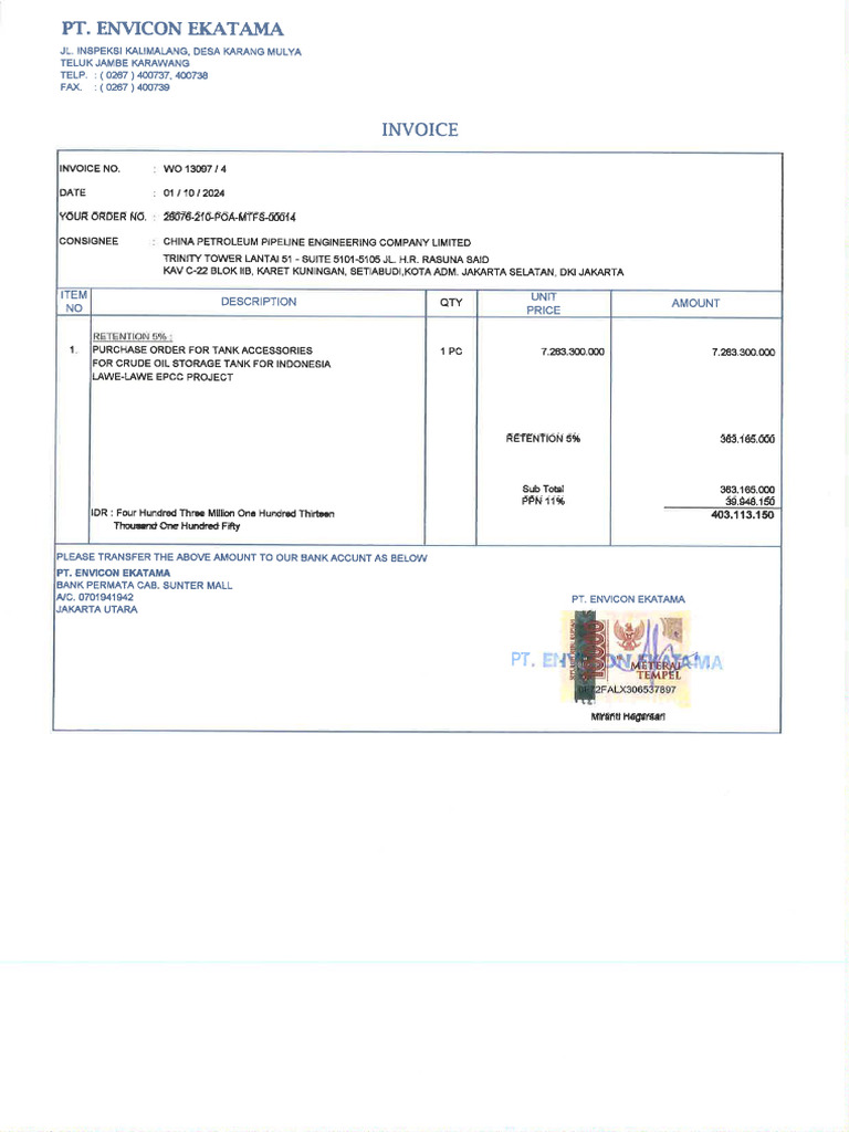 Conton Invoice | PDF