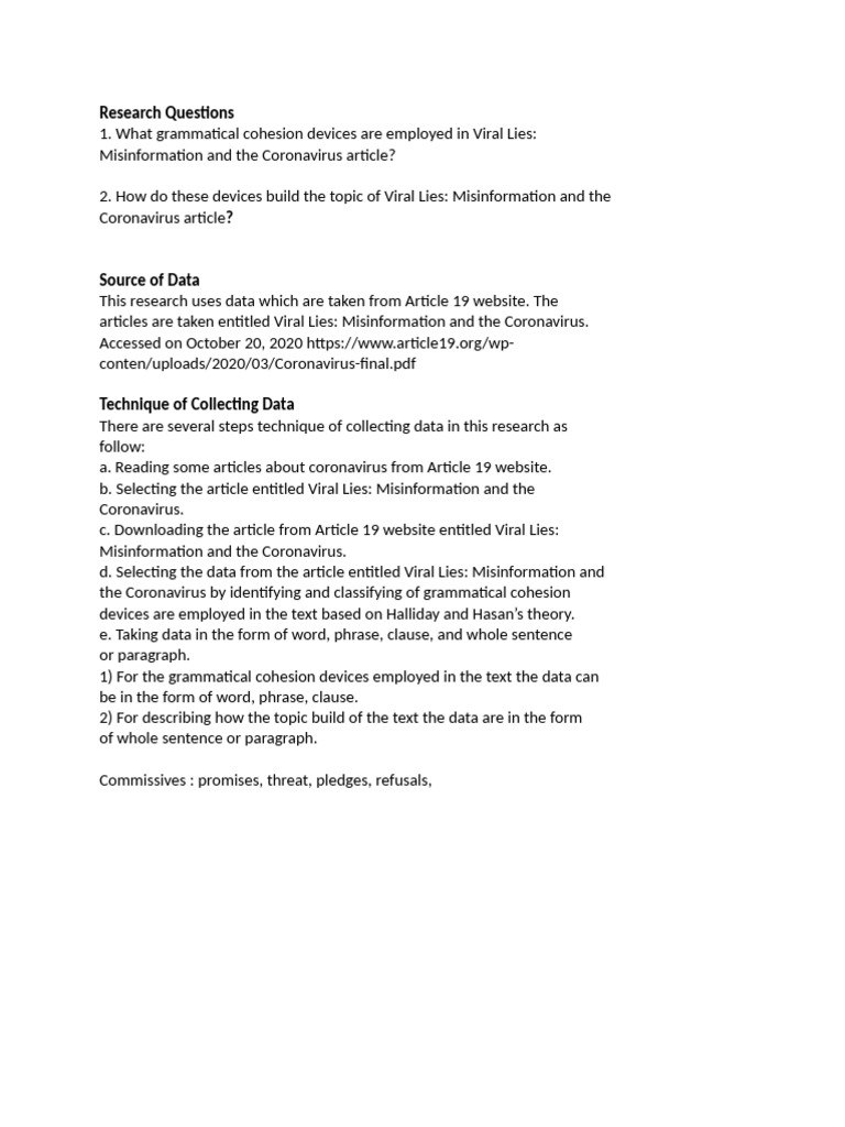 Technique of Collecting Data | PDF