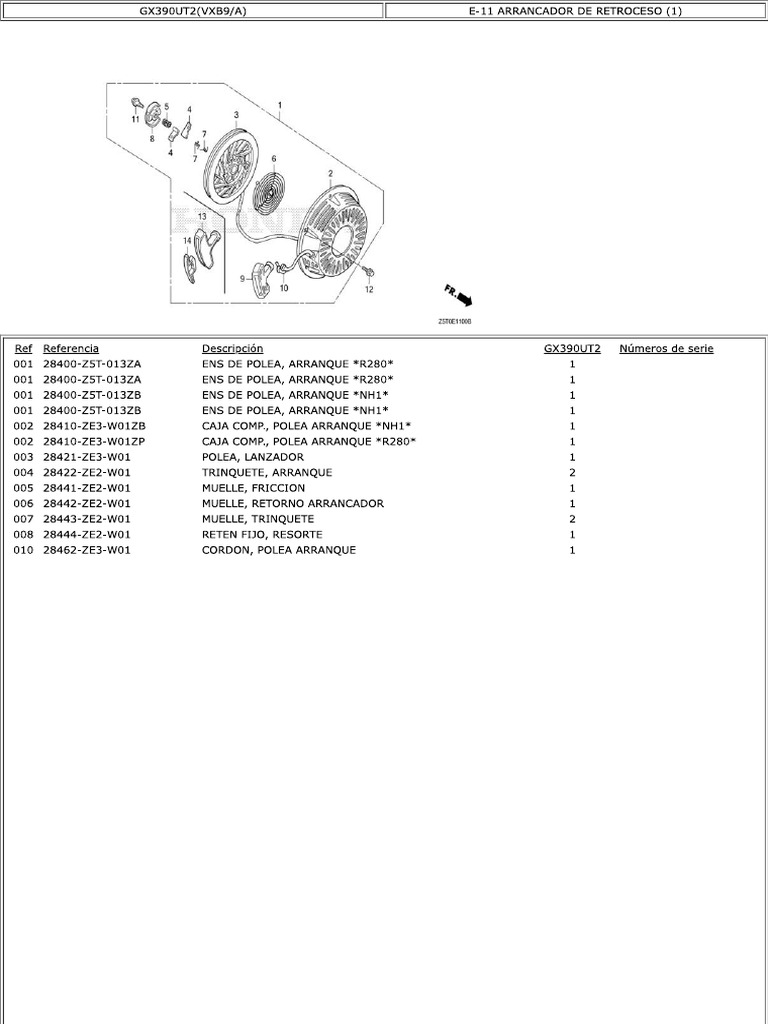 Despiece Honda Gx390 | PDF