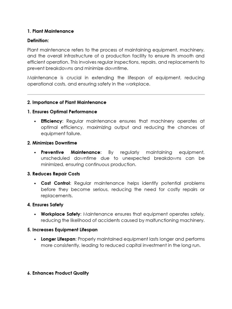 Essential Guide to Plant Maintenance | PDF | Engineering | Systems ...