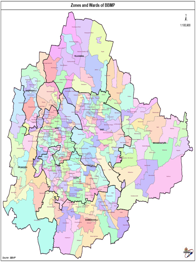 BBMP Zones and Wards List | PDF