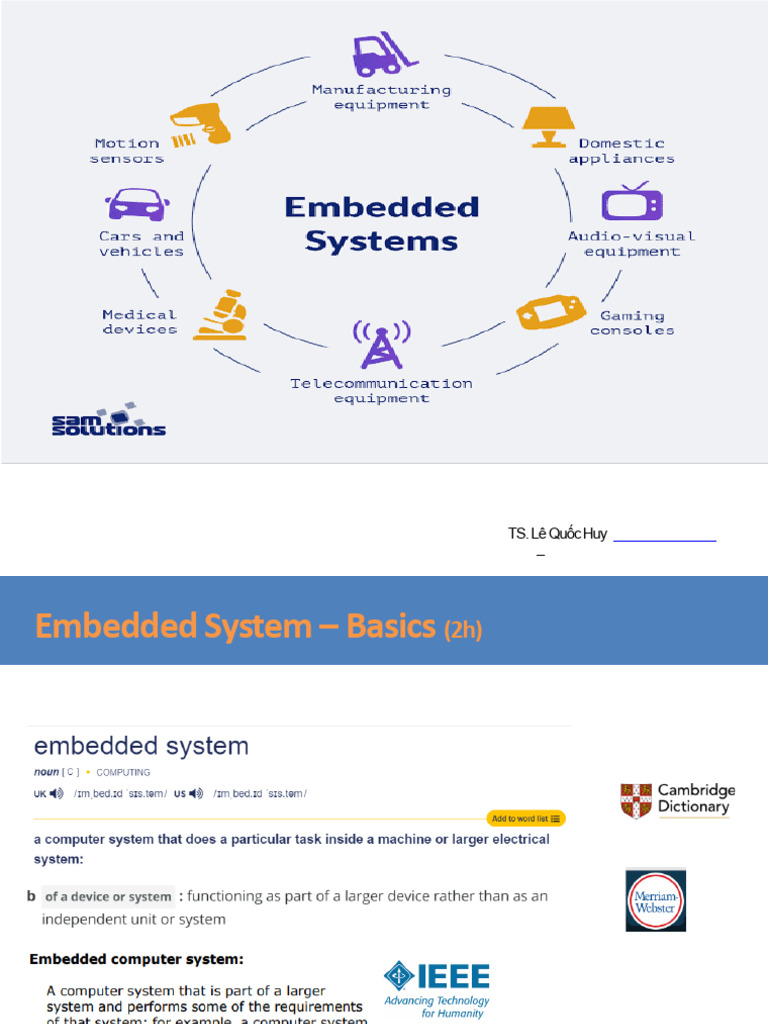Chapter 2-ECE-Embbeded System - Basics (2h) - 8-2023 | PDF | Embedded ...
