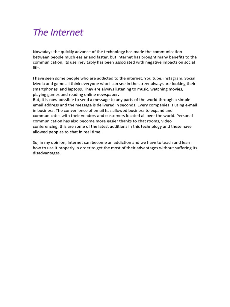 The Internet | PDF