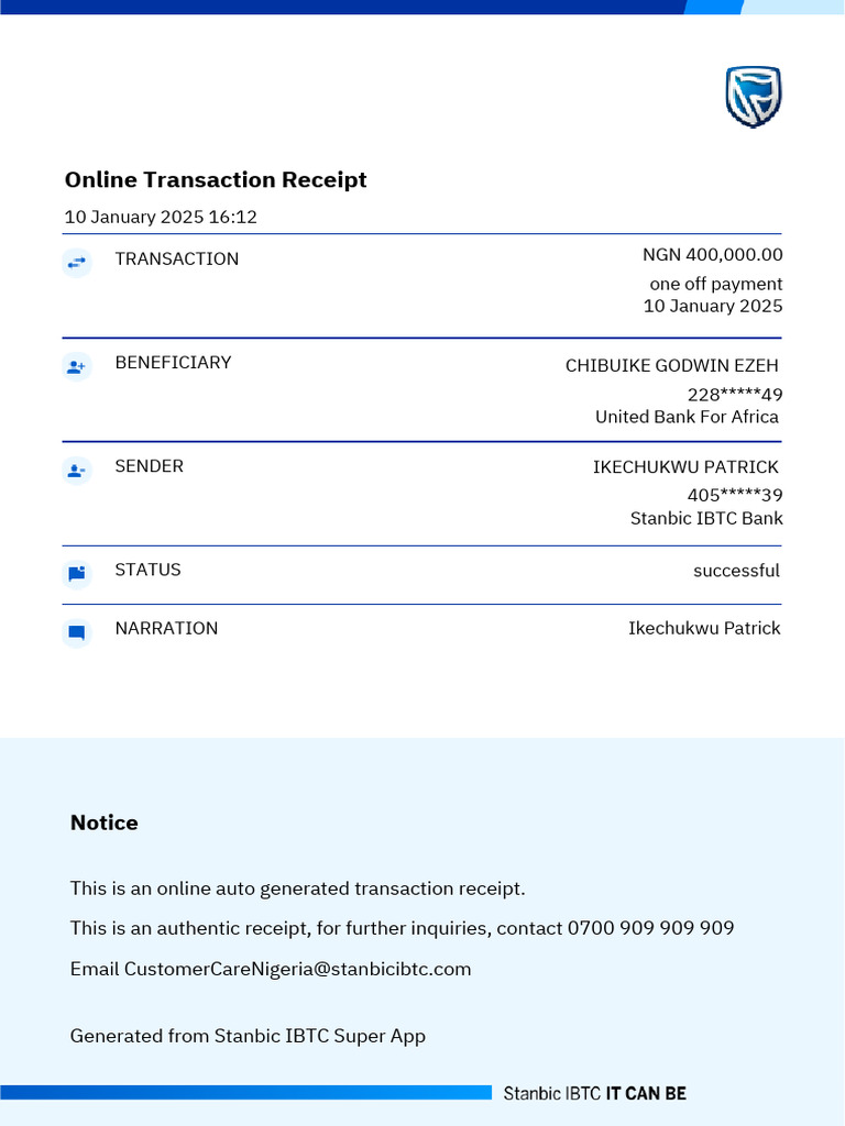 Transaction Receipt Confirmation | PDF