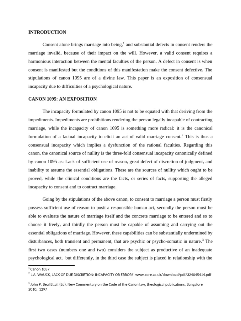Canon law pdf marriage annulment