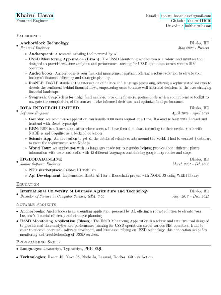 Software Engineer Resume 1 | PDF | Application Software | Computing