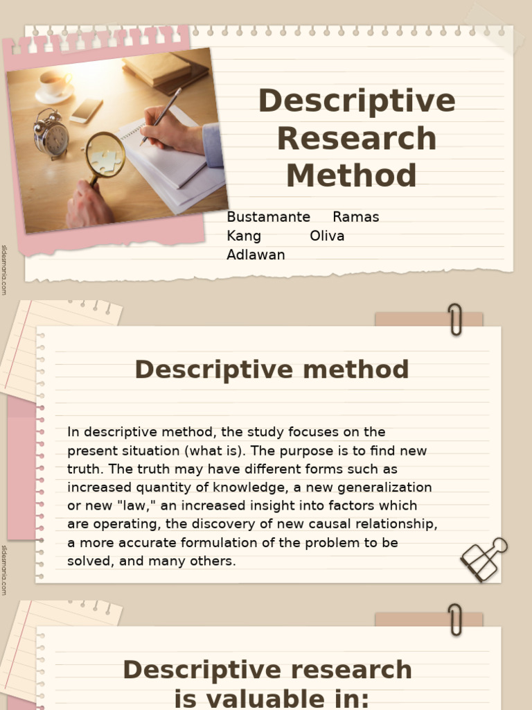 Understanding Descriptive Research Methods | PDF | Survey Methodology ...