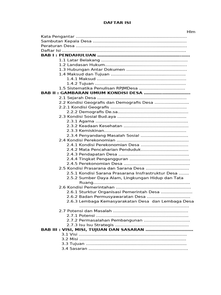 Daftar Isi | PDF
