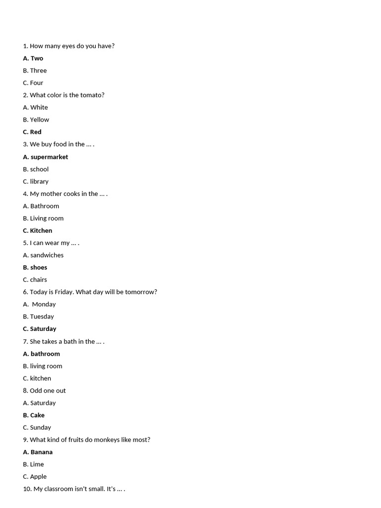 IQ Test for 12-Year-Olds | PDF