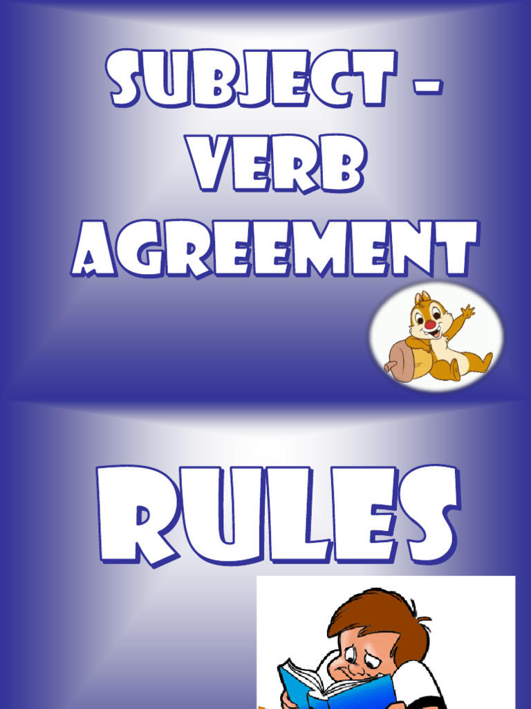 Rules On Subject Verb Agreement | PDF | Grammatical Number | Verb