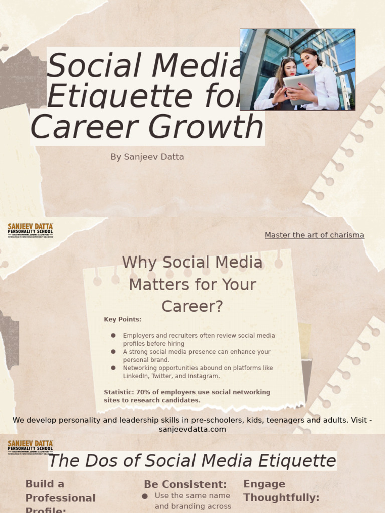Social Media Etiquette For Career Growth | PDF | Social Media | Popular ...