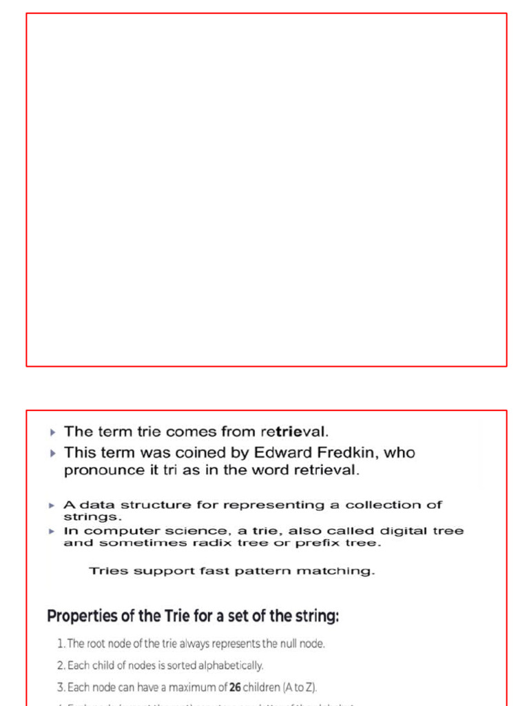 Trie and Pattern Matching Explained | PDF