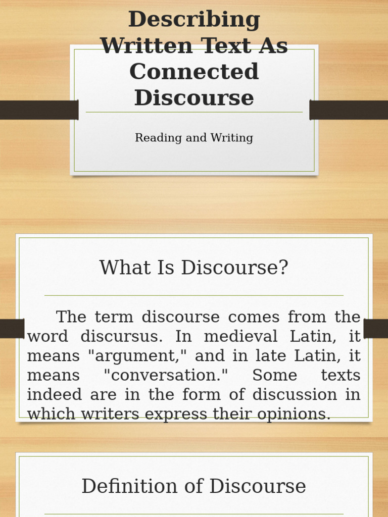 Understanding Connected Discourse | PDF | Speed Reading | Stress ...