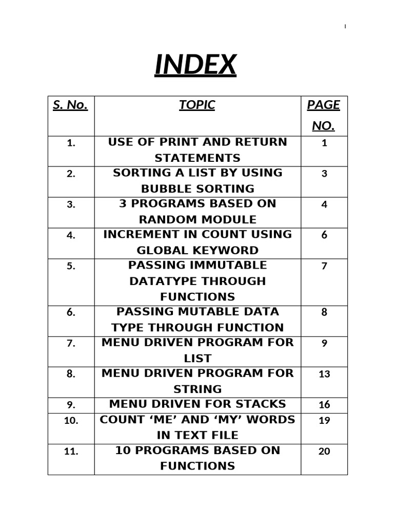 INDEX | PDF