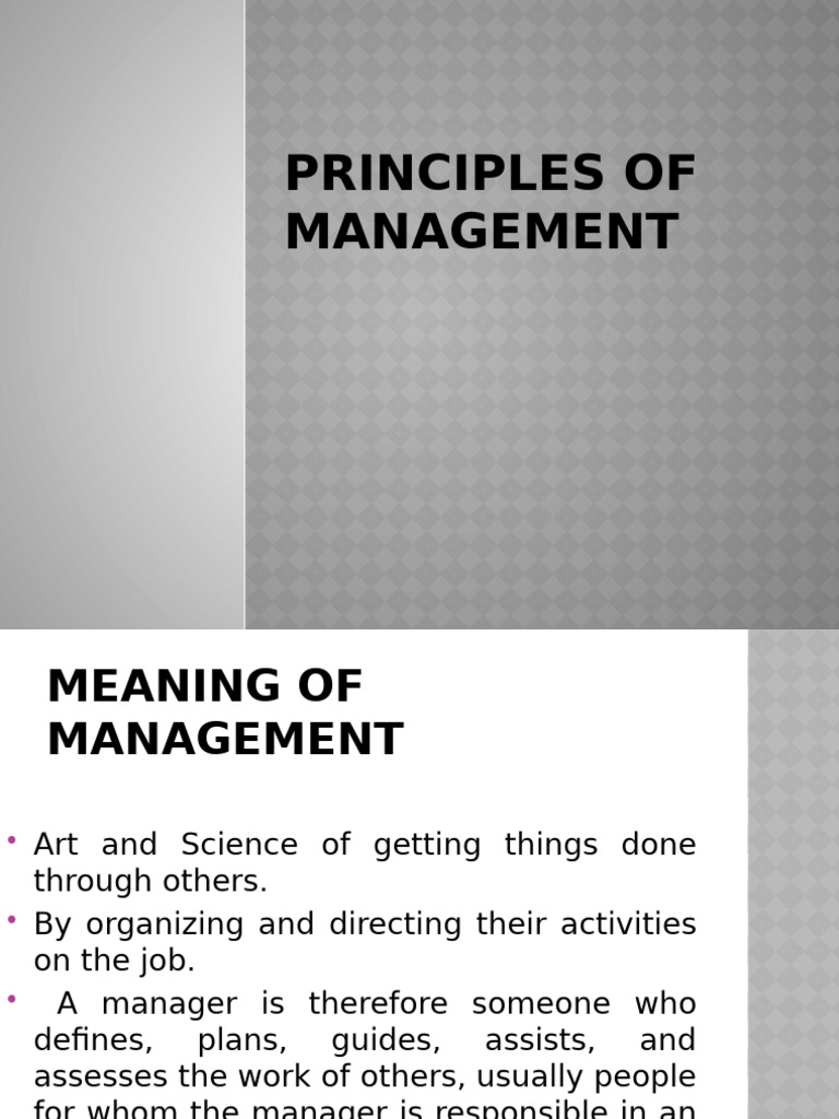 Principles of Management | PDF | Truth | Employment