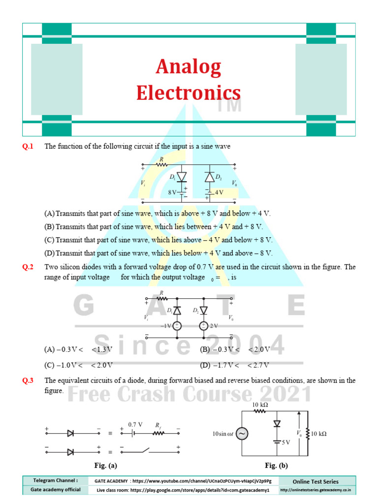 Analog Electronics | PDF | Electronic Circuits | Electrical Engineering