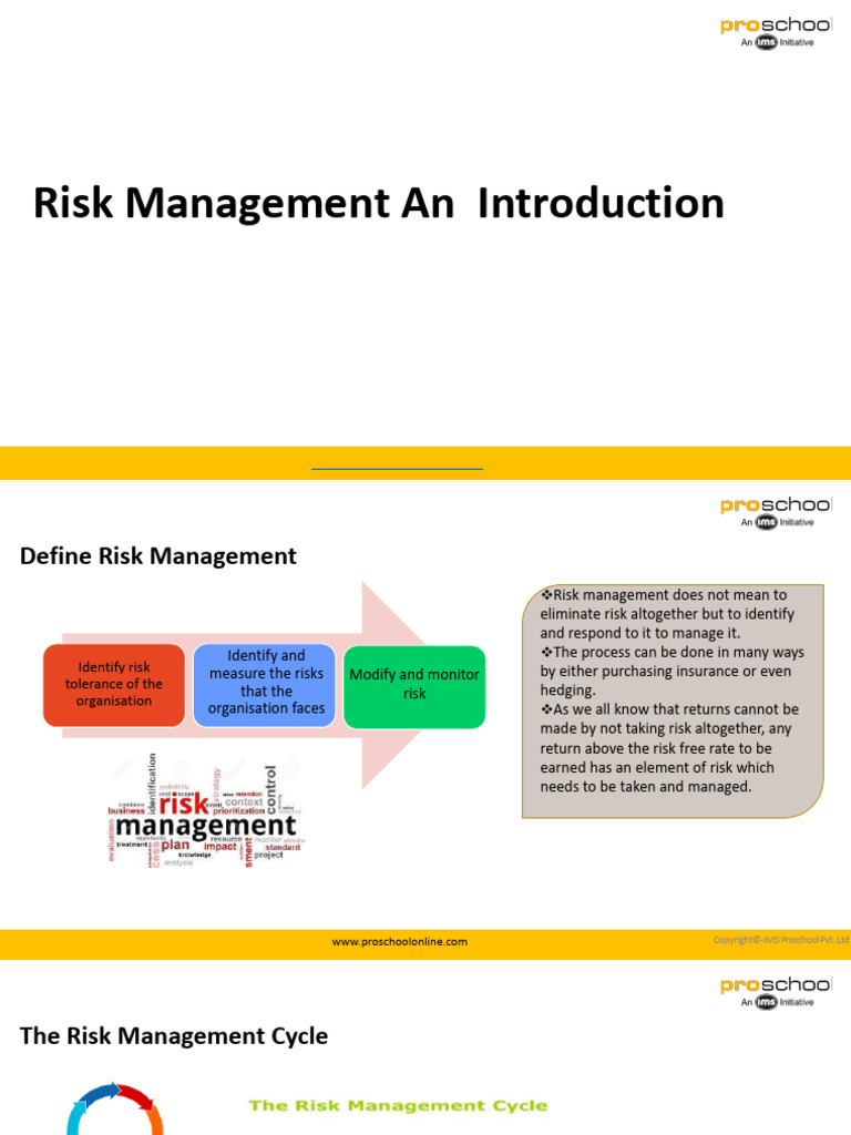 6 - Introduction To Risk Management | PDF | Risk | Greeks (Finance)