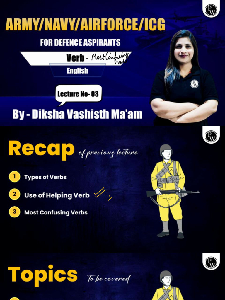 Verb 03 - Class Notes | PDF