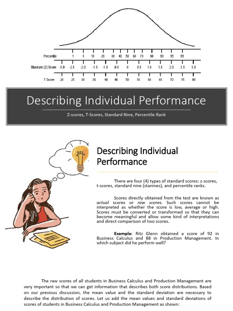 Understanding Standard Scores and Performance | PDF | Standard Score ...