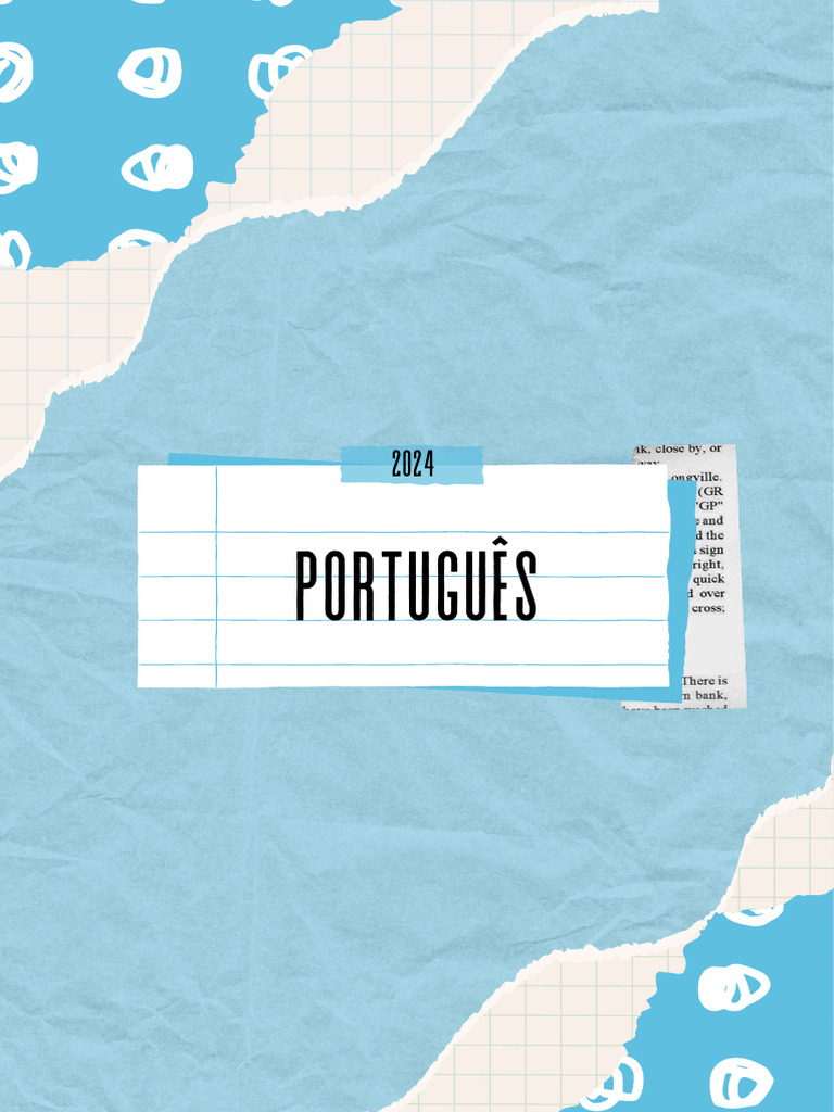 Capa De Livro Português Branco Azul E Preto Pdf