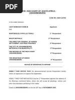 Notice of Bar Under Rule 35(14) | PDF