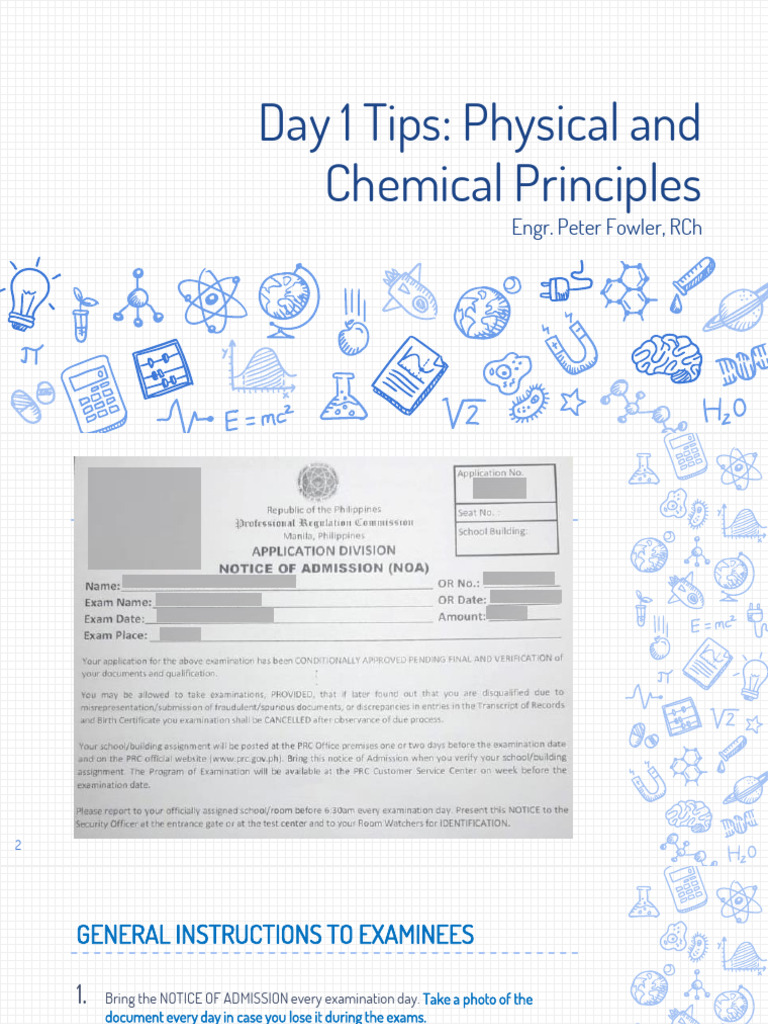Exam Day 1: Essential Tips & Guidelines | PDF | Solubility | Chemical ...