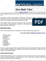 Online Math Tutor