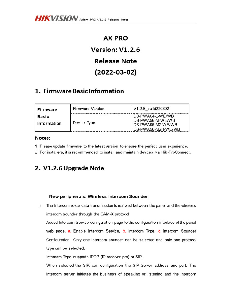 Axiom PRO V1.2.6 Release Notes | PDF | Session Initiation Protocol ...