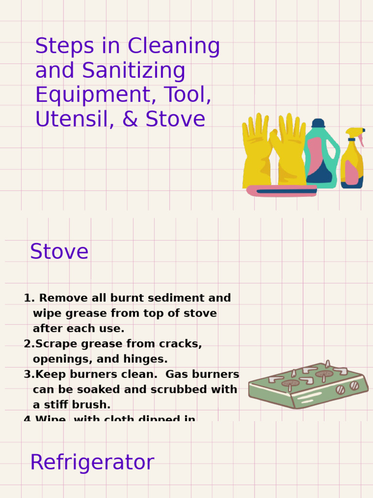 Steps In Cleaning Pdf Sanitation Kitchen Utensil