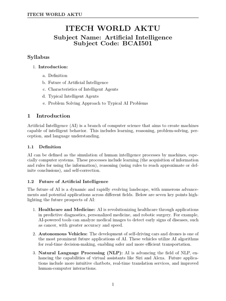 Artificial Intelligence Overview | PDF | Mathematical Optimization ...