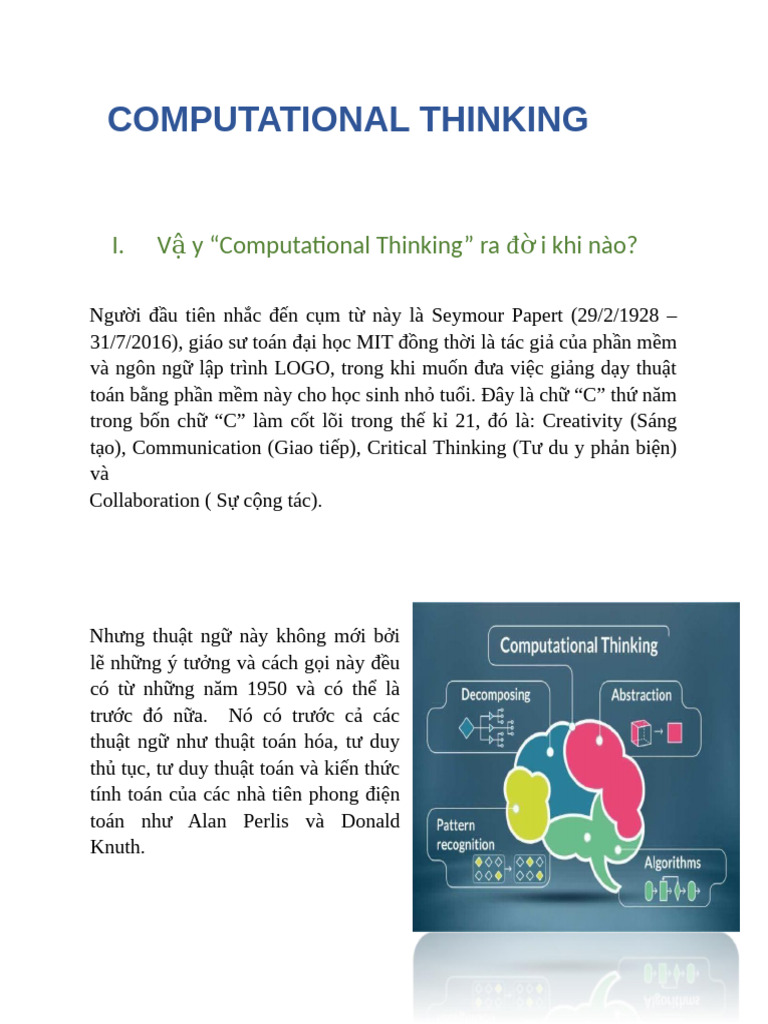 Computayional Thinking | PDF