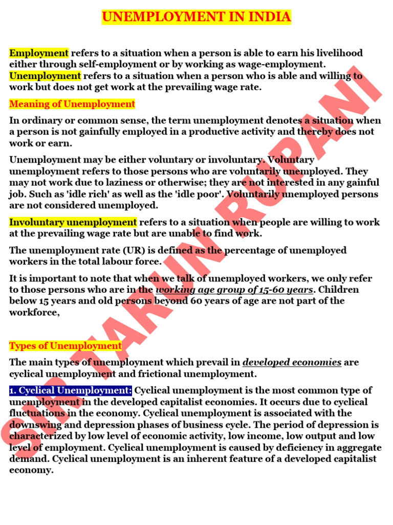 2408180908002726005unemployment in India | PDF | Unemployment ...