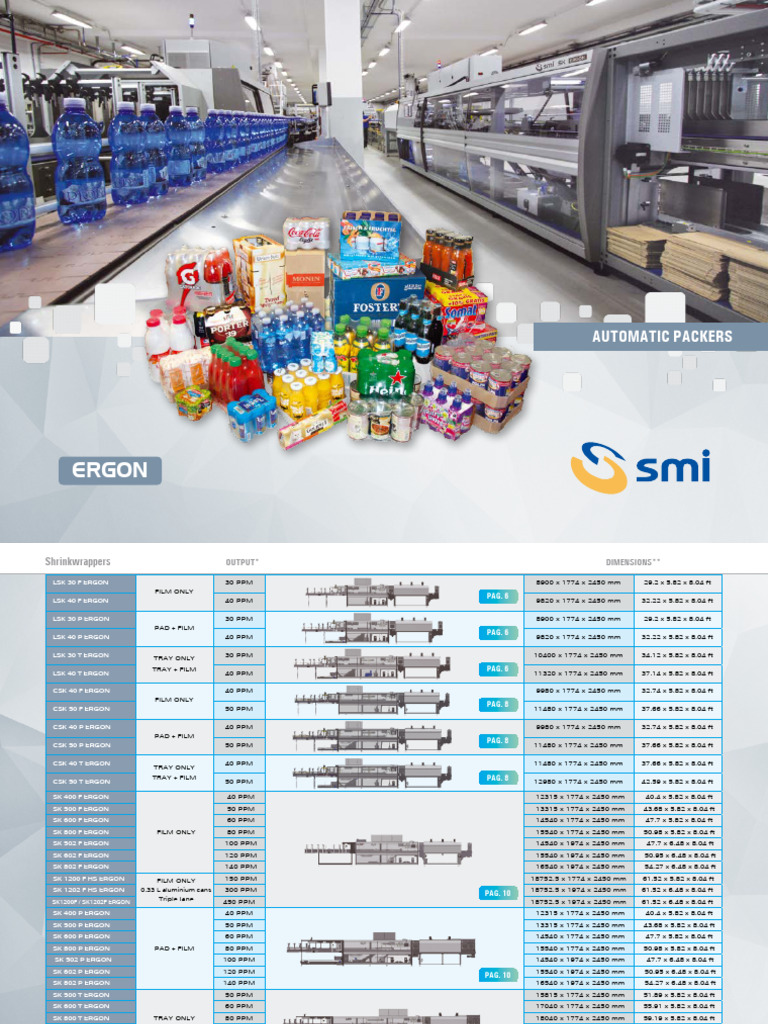 Ergon Automatic Packers Overview | PDF | Machines | Engines