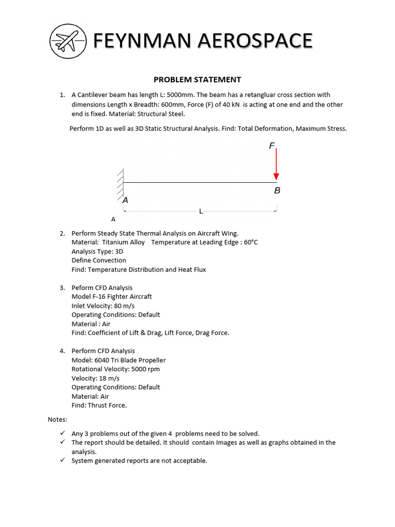 Aerospace Structural and CFD Analysis | PDF