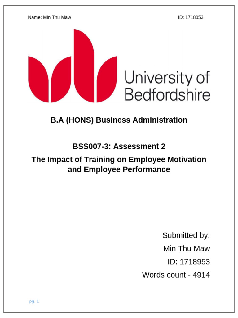 The Impact of Training On Employee Motivation and Employee Performance ...