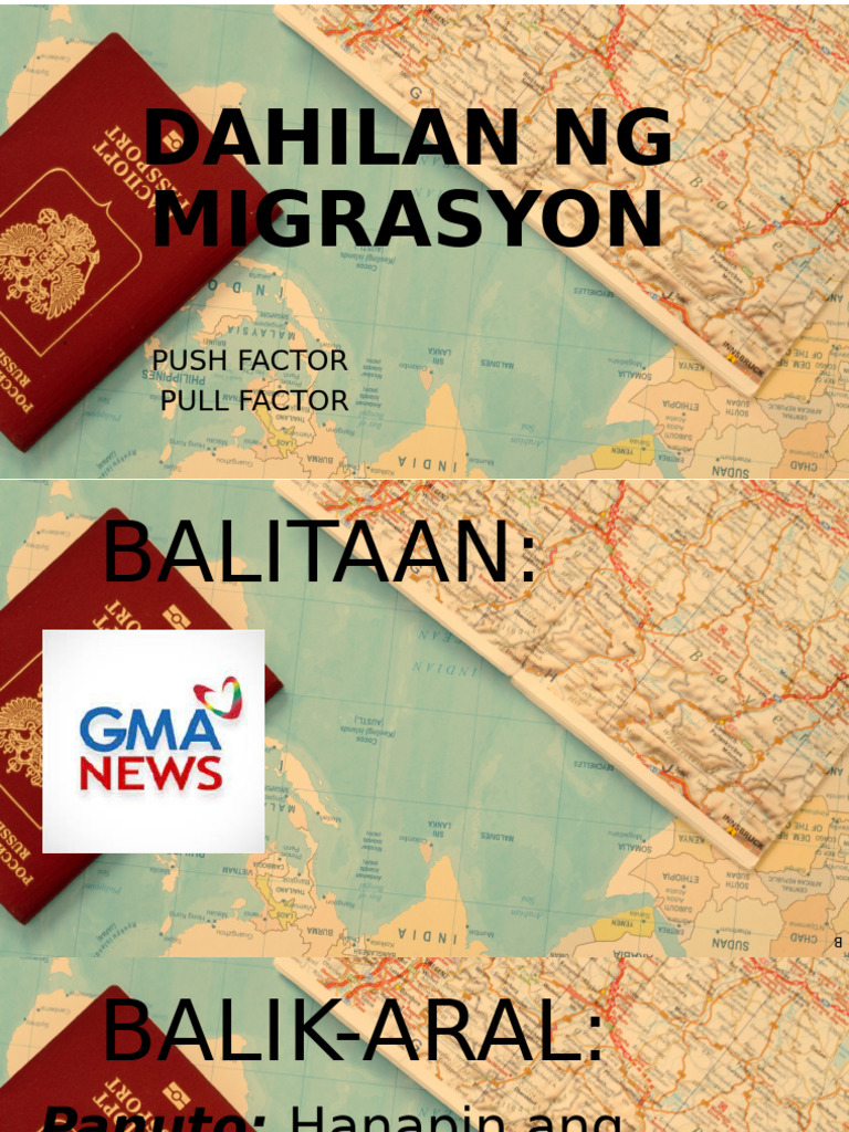 Dahilan NG Migrasyon | PDF