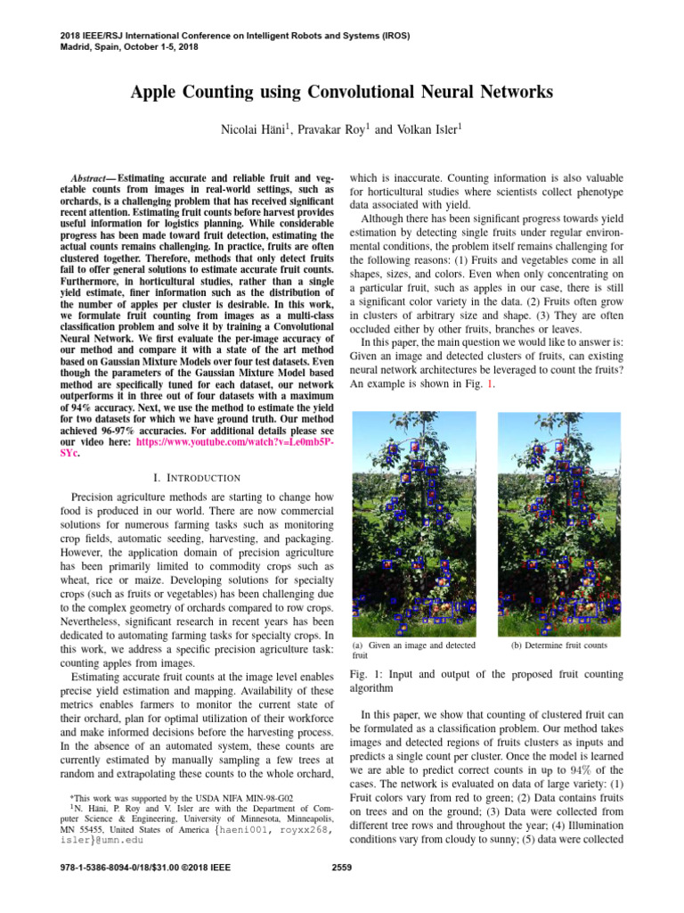 Neural Networks for Apple Counting | PDF | Image Segmentation | Deep ...