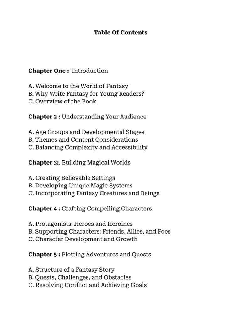 Writing Fantasy For Young Readers | PDF