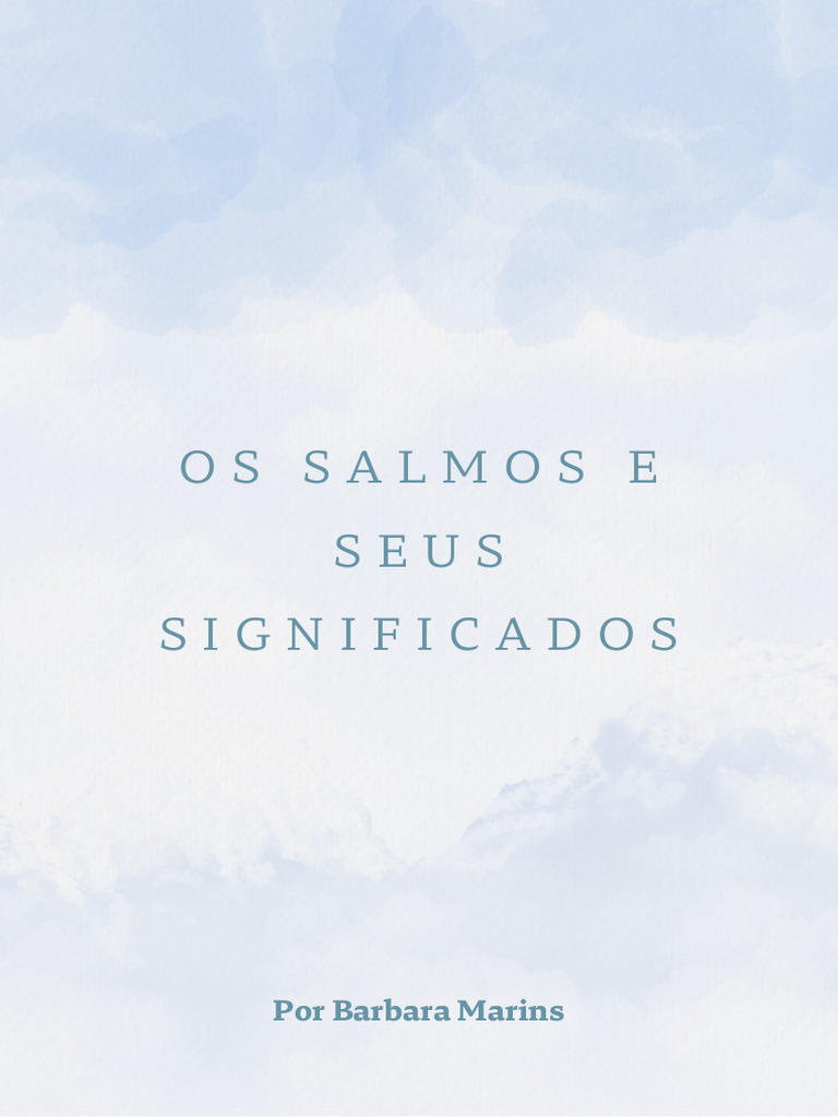 Significados dos Salmos e Suas Aplicações | PDF | Bíblia | Antigo ...