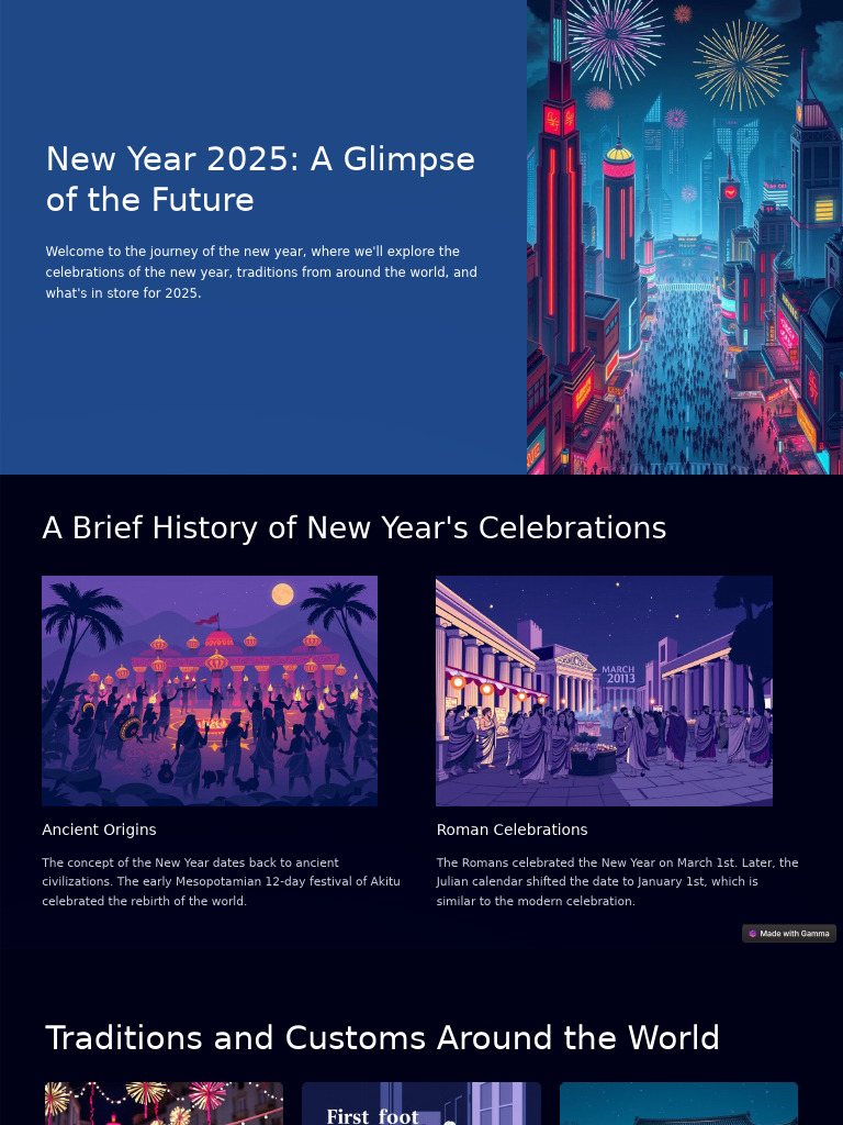 New Year 2025 A Glimpse of The Future | PDF