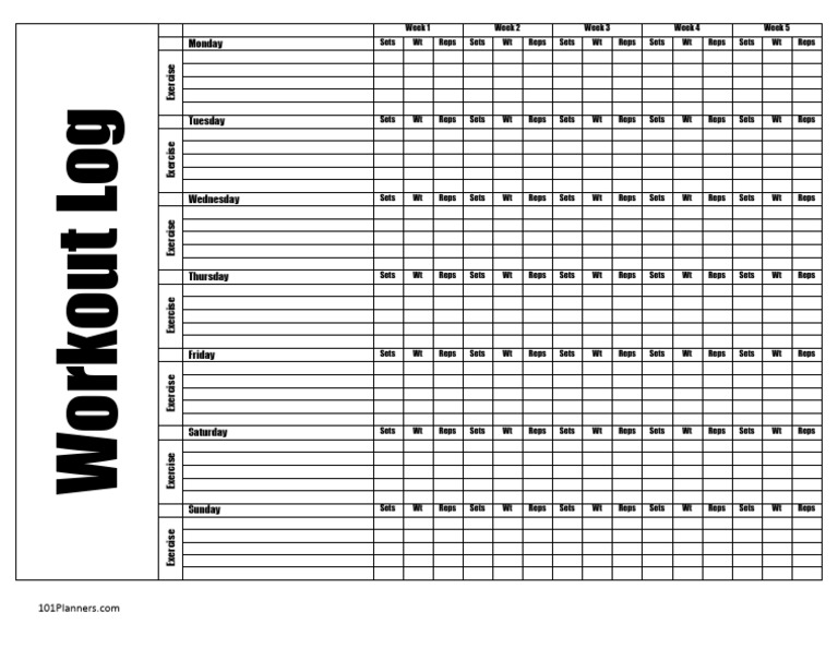 12-Week Workout Plan Template | PDF